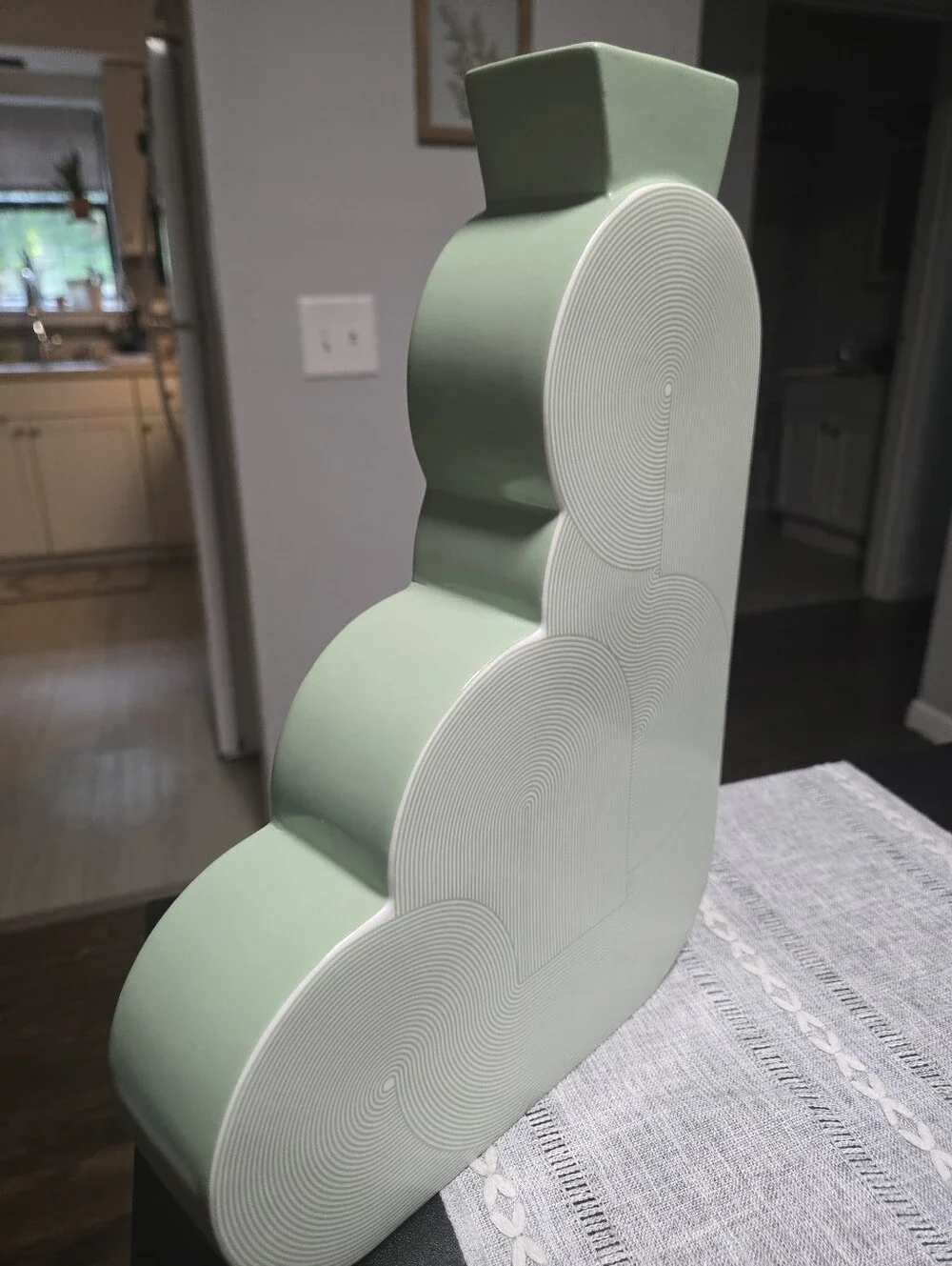 Jonathan Adler Pompidou Vase in a light green porcelain
